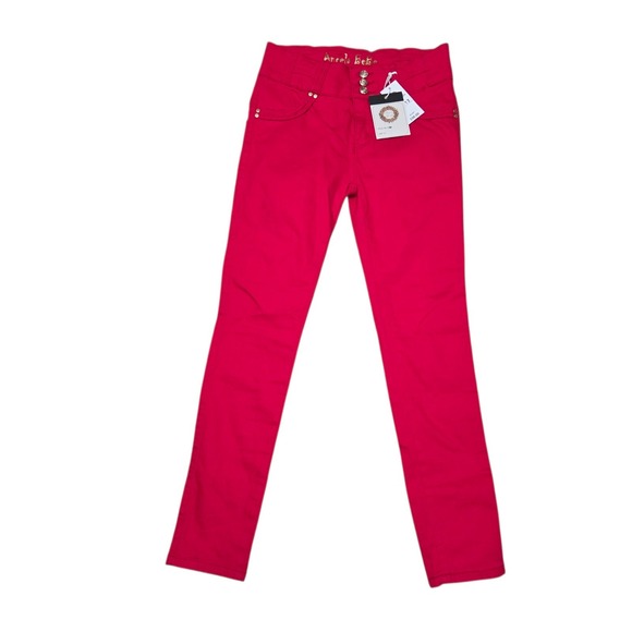 Angela BeBe Denim - AngelaBeBe Y2K‎ Red Skinny Jeans High Rise Stretch Womens Size 13 NWT
